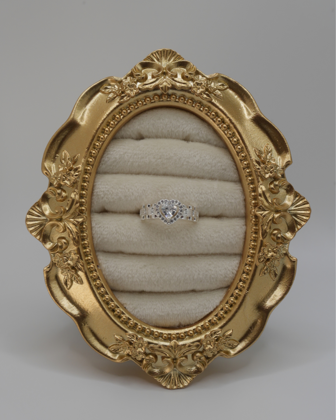 Double Heart Rolly Ring