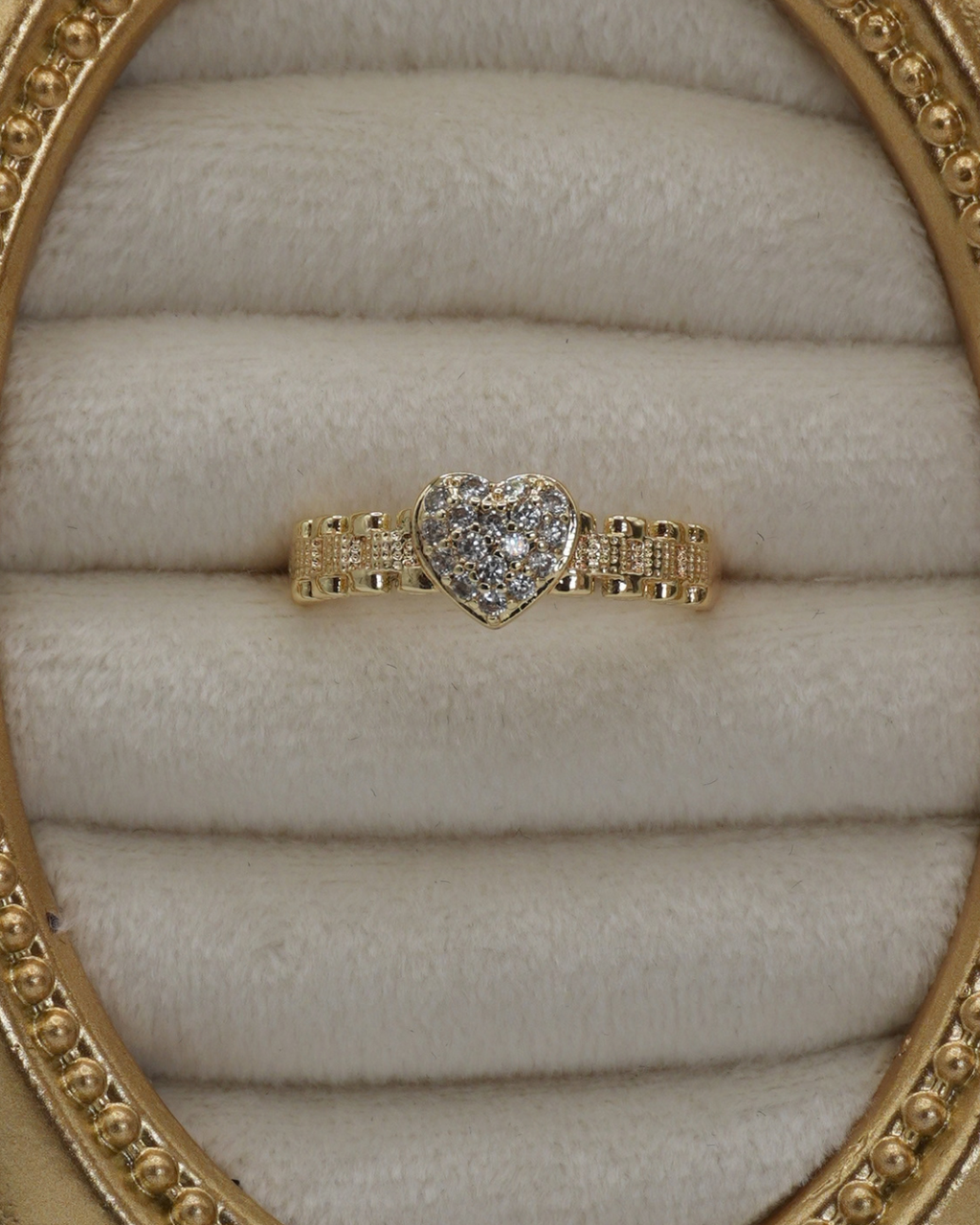 Rolly Heart Ring