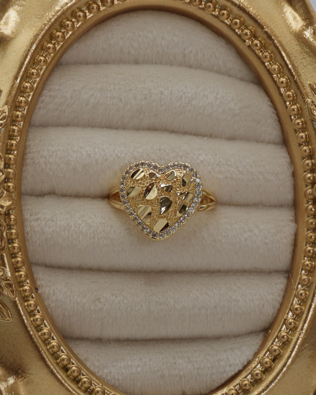 Heart Nugget Ring