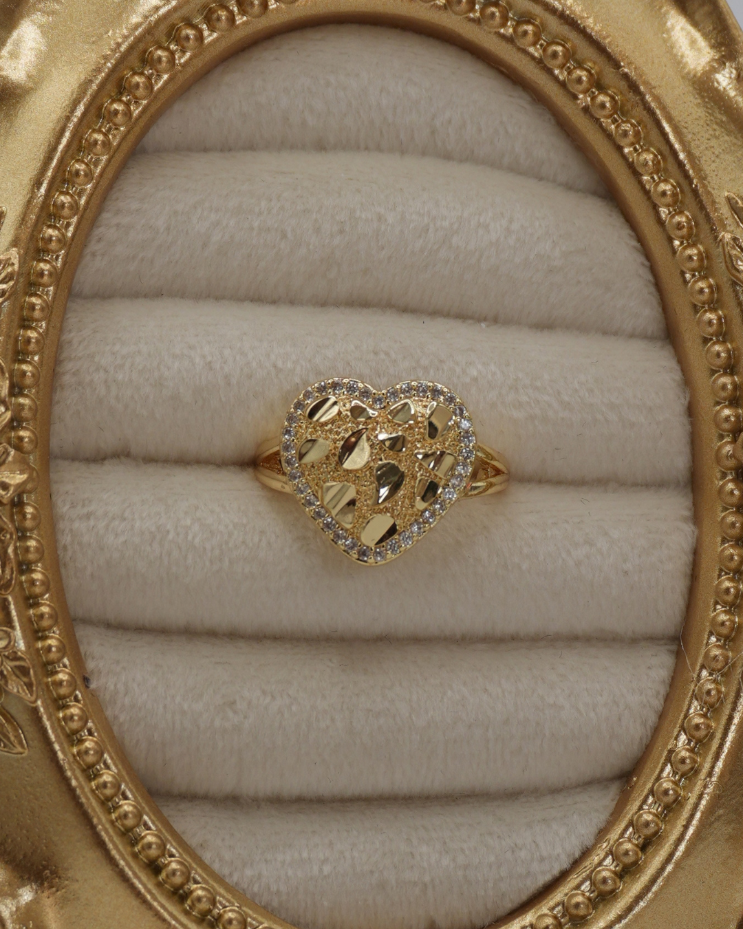 Heart Nugget Ring